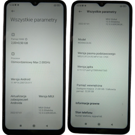 Smartfon Xiaomi Redmi 9AT 2/32GB 6,53'' M2006C3VG Czarny