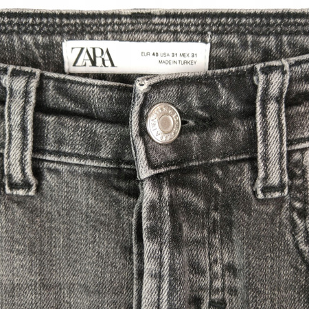 Spodnie jeans damskie ZARA Rozmiar 40 CZARNE