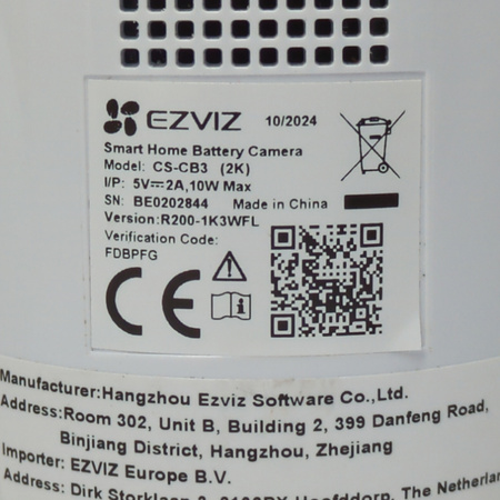 Kamera zewnętrzna Ezviz CB3 2MP 1080p bezprzewodowa