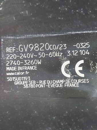 Generator pary Calor GV9820C0 Pro Express Vision 3000W 9 bar 750 g/min