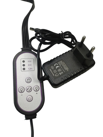 Lampa do uprawy roślin, ze stojakiem, 96 W, 192 diody LED Railee HD-PL-08DC