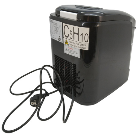 Kostkarka do lodu HZB-12/C 12 kg/dzień 150 W czarna z regulacją kostek