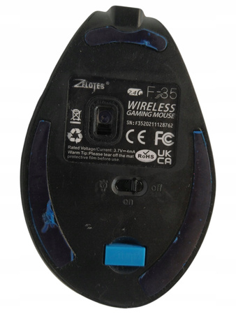 Ergonomiczna mysz do komputera bezprzewodowa Zelotes F-35