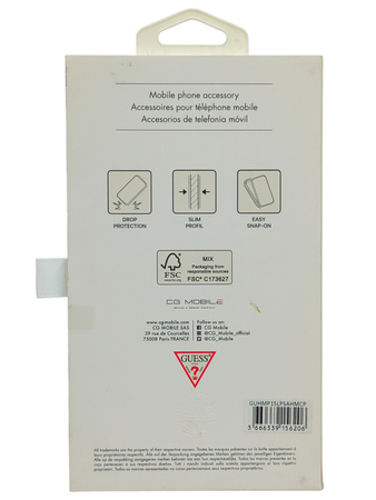 Etui Guess Plecki MagSafe do Apple iPhone 15 Pro różowe