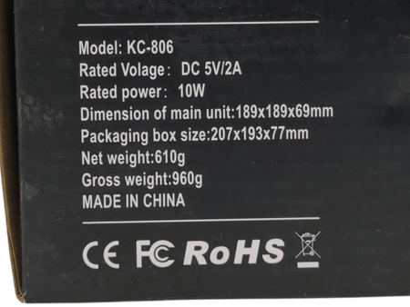 ODTWARZACZ PŁYT CD GUERAY KC-806 BEZPRZEWODOWY BLUETOOTH GŁOŚNIK BIURKOWY