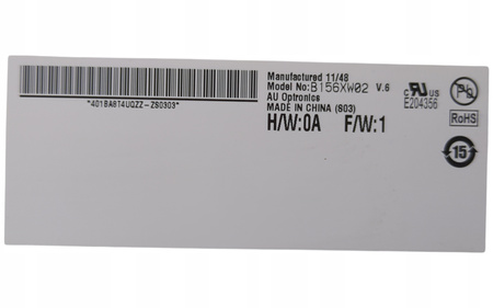 Matryca AU Optronics B156XW02 V.6 15,6" 1366x768px 40pin Matowa