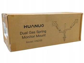 PODWÓJNY UCHWYT NA MONITOR HUANUO HNDS8 REGULOWANY SPRĘŻYNA GAZOWA