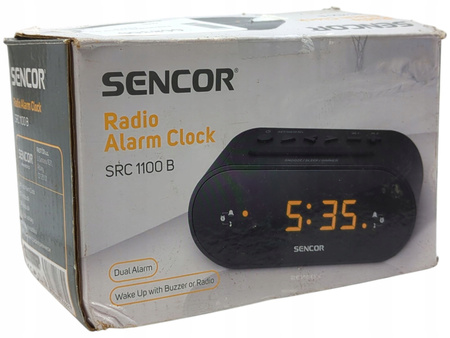 Radiobudzik SENCOR SRC 1100 B z wyświetlaczem LED