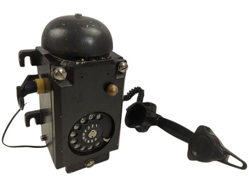 Stary Zabytkowy telefon Fernsig Essen 5111 Z Czarny