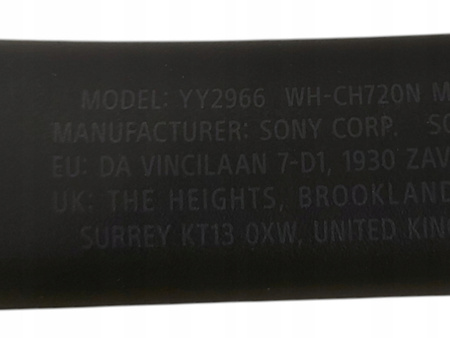 Słuchawki bezprzewodowe nauszne Sony WH-CH720N czarne