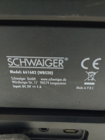 Głośnik Bluetooth Schwaiger 10W