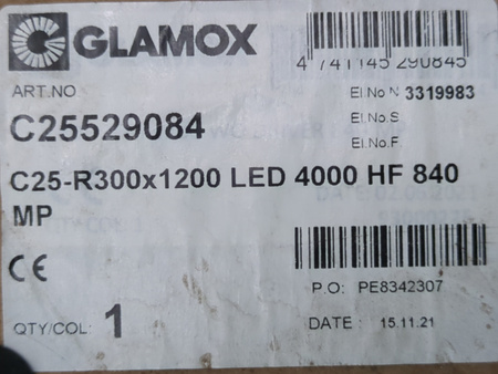 PANEL OŚWIETLENIOWY LED GLAMOX C25-R300x1200 4000 HF 840 MP