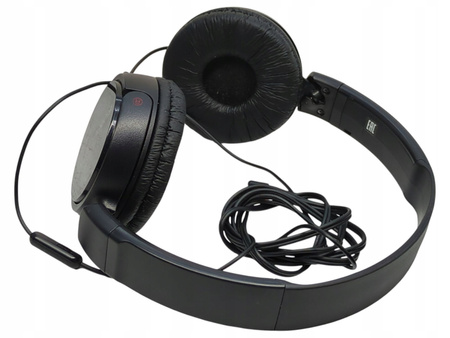 Słuchawki przewodowe Sony MDR-ZX110AP Nauszne Mikrofon Czarny