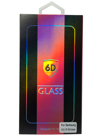 Szkło hartowane 6D czarna ramka do Samsung Galaxy S21 FE 5G