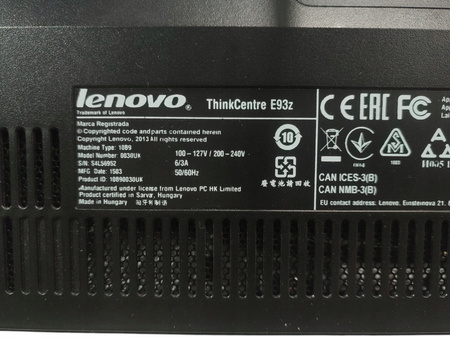 Komputer All-in-One Lenovo Thinkcentre Ez93z Intel Core i5-4460S 4GB/500GB