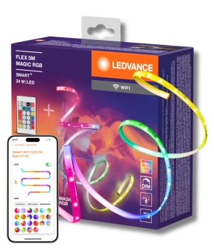 Taśma LED LEDVANCE FLEX 5M MAGIC RGB WIFI 24W 960lm RGB+Tunable White