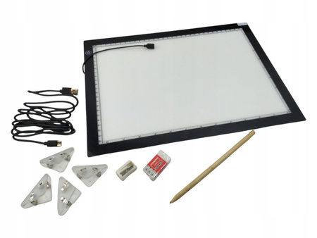 Podświetlana Deska Kreślarska A4 LED A4-6AC