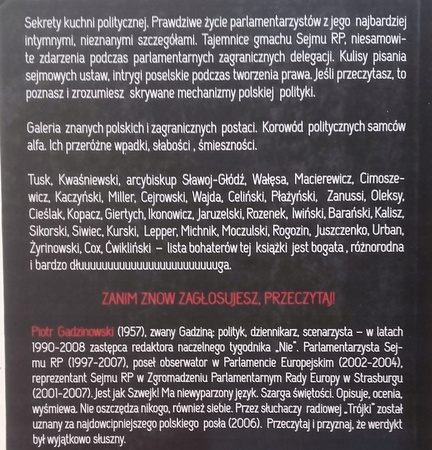W HONGKONGU ZA KULISAMI POLSKIEGO PARLAMENTU , Charakterystyczne postaci