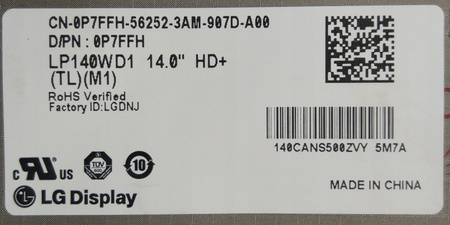 Matryca LG LP140WD1(TL)(M1) 14" 1600x900px