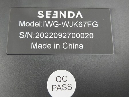 Klawiatura membranowa Seenda IWG-WJK67FG 2,4Ghz P10B116