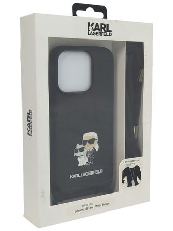 Etui Karl Lagerfeld Plecki do Apple iPhone 15 Pro czarne