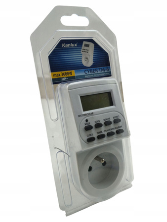 Zegar/programator sterujący CYBER TM-6 IP20 KANLUX