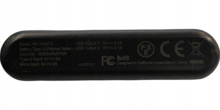 Powerbank NB 10000 C 10000mAh Czarny