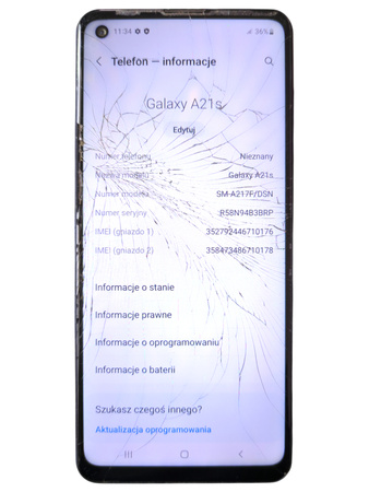 Smartfon Samsung Galaxy A21s SM-A217F/DSN 3/32GB 6,5" 5000mAh