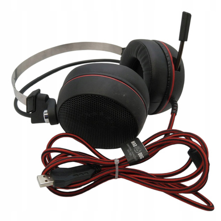 Słuchawki MAD DOG GH705 gamingowe nauszne podświetlenie dźwięk 7.1