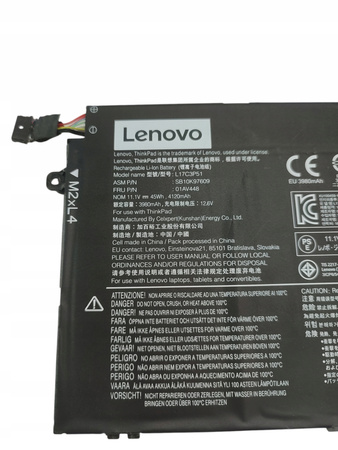 Bateria L17C3P51 do laptopa Lenovo cykle 365, żywotność 83%