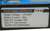 Sterownik ładowania słonecznego PWM 12/24V 20A PV do 50V