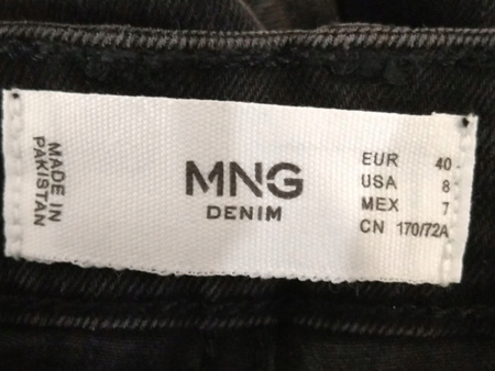 SPODNIE JEANSOWE DAMSKIE MNG ROZMIAR 40 CZARNE