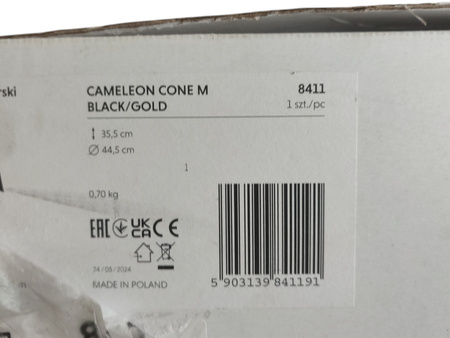 KLOSZ NOWODVORSKI CAMELEON CONE M 8411 E27 CZARNY