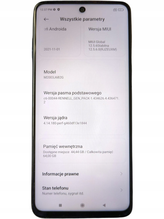 Smartfon Xiaomi Redmi Note 9 Pro M2003J6B2G 6/64GB 6,67" 64Mpix Niebieski