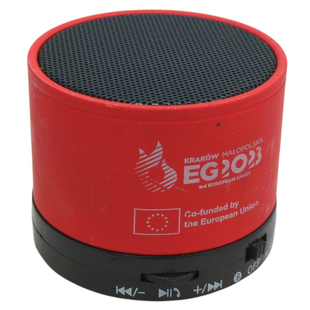 Głośnik bezprzewodowy okrągły ROUND BASS MOB/MO8726