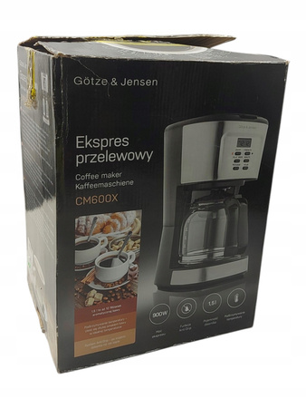 Ekspres przelewowy GOTZE & JENSEN CM600X Srebrny 900 W 1,5 L