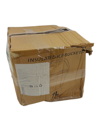 Wiaderko do lodu z rączką i pokrywą 7 litrów