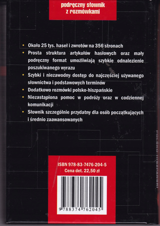 Podręczny słownik hiszpańsko-polski z rozmówkami maria łaś