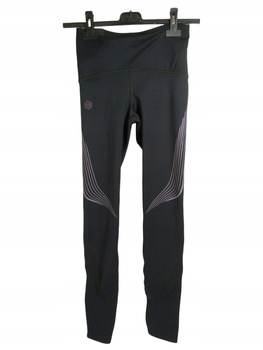 LEGGINSY SPORTOWE DO BIEGANIA ODBLASKOWE DAMSKIE UNDER ARMOUR XS CZARNE