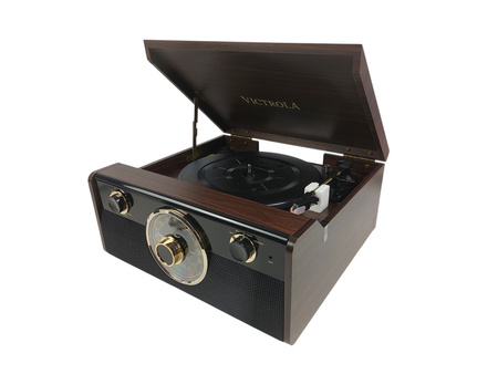 Gramofon VICTROLA RETRO VTA-240-MAHEU Ciemnobrązowy
