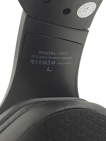 Słuchawki nauszne bezprzewodowe gamingowe z mikrofonem Tatybo WT01