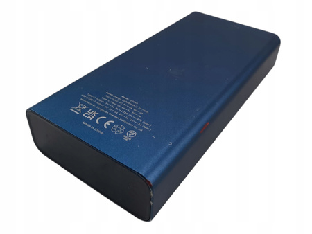 Powerbank TOPK 20000mAh, 20W, wyświetlacz LED, niebieski