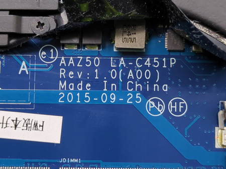 Płyta główna laptopa Dell Latitude E7270 AAZ50 LA-C451P REV: 1.0 i5-6300U
