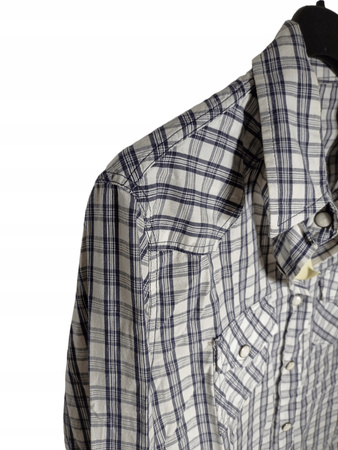 Koszula męska CROSS JEANS L Biała w kratę