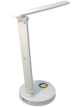 Lampka biurkowa LED Smukee 240298-A-W RGB akumulatorowa 13 W biała
