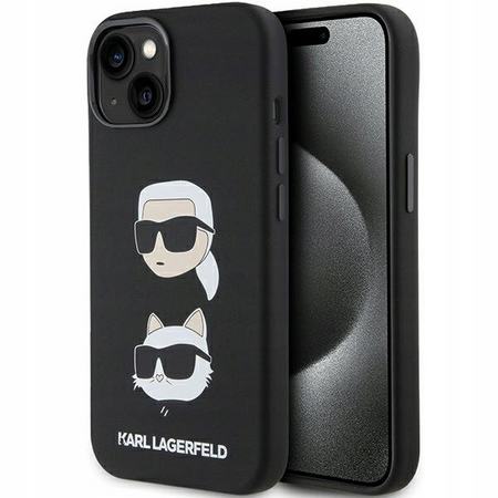 Plecki Karl Lagerfeld Karl & Choupette do Apple iPhone 15 Plus czarny