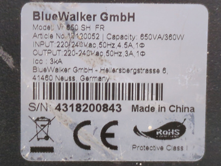 Zasilacz UPS Powerwalker VI 650 SE FR 650 VA 360 W