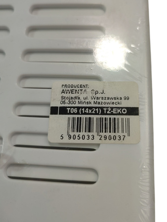 Osłona kratka wentylacyjna 14x21 TŻ-EKO AWENTA