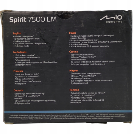 NAWIGACJA SAMOCHODOWA MIO EXPLOER MORE SPIRYT 7500LM EUROPA