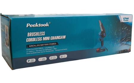 Mini piła łańcuchowa akumulatorowa 21V 4" do przycinania gałęzi